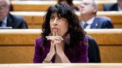 La ministra de Igualdad, Ana Redondo, la semana pasada en el Senado