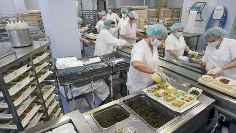 Foto de archivo del personal de cocina de un hospital gallego