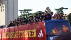 En directo, la celebraci�n de la selecci�n espa�ola