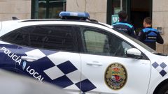 Una patrulla de la Polic�a Local de Vilagarc�a.