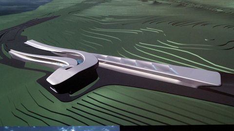 Diseo que hizo Zaha Hadid para el castro de Elvia en A Corua