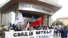 Los trabajadores y la CIG ya se concentraron delante del Almirante en Ferrol en mayo