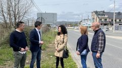 El delegado de la Xunta visit� la zona con representantes del PP local