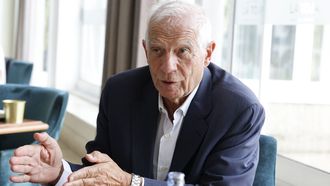 Josep Borrell, este viernes, en el Gran Hotel de A Toxa.