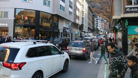 Imagen de una calle de Andorra, antes del confinamiento