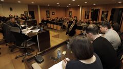 Pleno celebrado en Burela en enero del 2020
