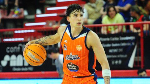 Caio Pacheco, durante un partido de esta temporada.