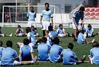 El campus del Real Club Celta de Vigo se celebra en Monforte a principios de agosto. 