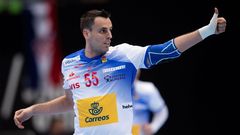 Figueras, en un lance del partido contra Baréin