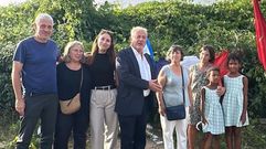 La familia de Gerardo Lobeira, en el homenaje que le hicieron este 27 de agosto en Francia.