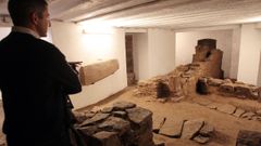 Excavaciones de la Catedral de Santiago, en una foto de archivo
