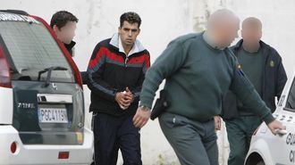 Japito, en una de sus conducciones al juzgado, en imagen de archivo, a�o 2011