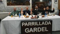 portabales.De izquierda a derecha, Antonio Vecino, Juan Meijide, Julio Conchado y Alberto Ma�ana, que disputaron en la parrillada Gardel de Arteixo la final del I Campeonato Gallego de Chulet�n en medio de una gran expectaci�n