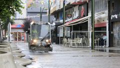 Labores de desinfecci�n en el barrio A Milagrosa