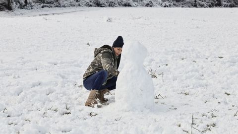 Nevada en el Alto do Vieiro (Ourense).