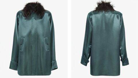 Sobrecamisa en tejido satinado