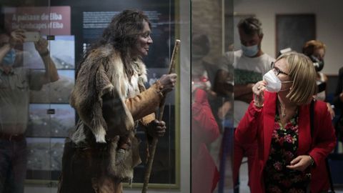 Visitantes en el museo municipal de geologa de Quiroga, en una imagen de archivo