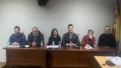 Imagen de archivo del grupo municipal de Ordes, que critic� y vot� en contra de los presupuestos