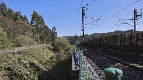El entorno para la terminal de mercanc�as est� sin urbanizar y cerca de la v�a del tren.
