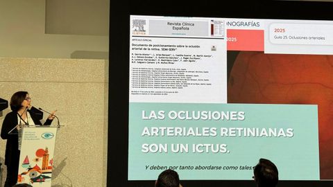 Jornadas de oftalmolog�a a las que acudieron los profesionales de Ferrol. 