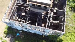 Interior de la Casa de Vila, que ardi� en Mugardos