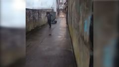 Agresi�n de un joven a un indigente en O Grove