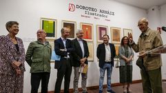 Inauguracin de la exposicin de obras de Doroteo Arniz en el Museo do Gravado de Artes