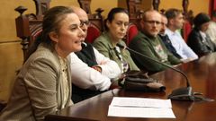 Sabela Fole durante una sesi�n plenaria.