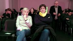 Ponsati y Puigdemont en Bruselas