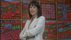 Ana Pont�n, este venres no Parlamento de Galicia.