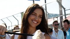 Irina Shayk, durante la carrera en Long Beach