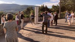 Inauguraci�n do Marco da Perre, no atrio da igrexa de Cerponz�ns