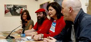 Nuria Rodrguez, Pao, Carmen Lareo y Armindo Salgueiro presentaron ayer la Xuntanza.