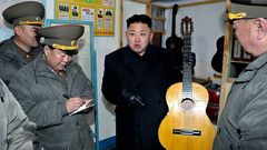 Kim Jong-Un, en una visita a una base militar