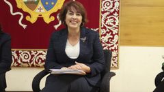 Nogueira, en el primer debate entre candidatas celebrado la pasada semana en la Facultade de Ciencias Pol�ticas