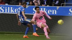 Jones El-Abdellaoui, durante el partido entre Celta y Alavés del sábado.