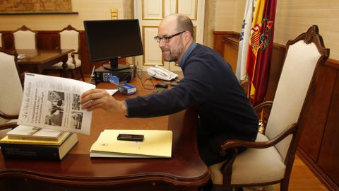 Primer da de Martio Noriega al frente del Concello de Santiago.