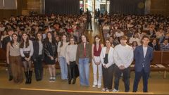 Os galardoados recibiron este xoves o premio nun acto no Colexio M. Peleteiro