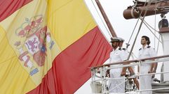 Llegada del buque Juan Sebasti�n de Elcano
