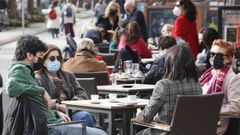 Uso de las terrazas de Lugo durante la pandemia