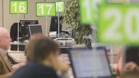 Una oficina de la Seguridad Social.