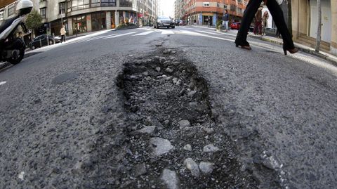 Bache en Santiago de Chile, en la esquina con Frei Rosendo Salvado.