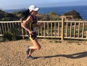 La vilagarciana Cristina Gonz�lez, el pasado s�bado camino del triunfo en la Ruta de las Fortalezas. 