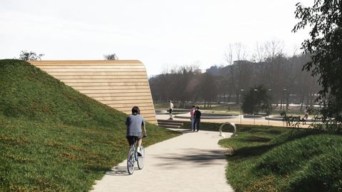 Las caldas estarán ubicadas al lado del Miño, cerca del Pazo de Feiras