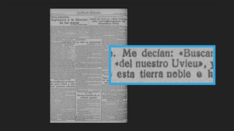 El topnimo Uviu, en una publicacin de La Voz de Asturias de 1937