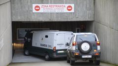 Imagen de archivo de entrada de detenidos en los juzgados de Ourense