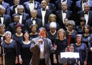 Caballero acudi� al concierto del D�a de la Madre.
