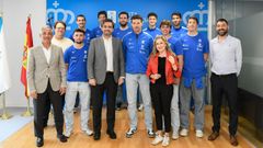Recepci�n institucional a la plantilla del Aldebar�n Intasa San Sadurni�o tras su ascenso. 