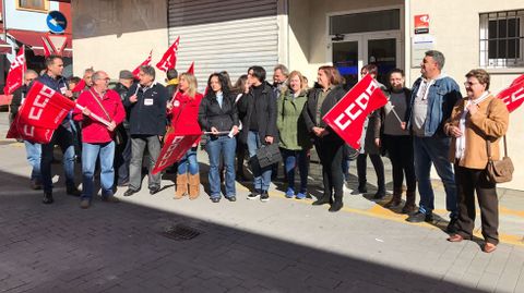 Concentraci�n de apoyo a los trabajadores de Burger King de El Entrego, convocada en Sama.Concentraci�n de apoyo a los trabajadores de Burger King de El Entrego, convocada en Sama