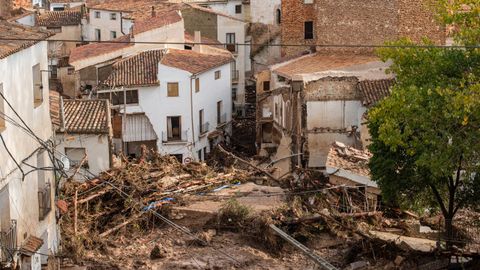 Una parte del pueblo de Letur, en Cuenca, afectada por la Dana